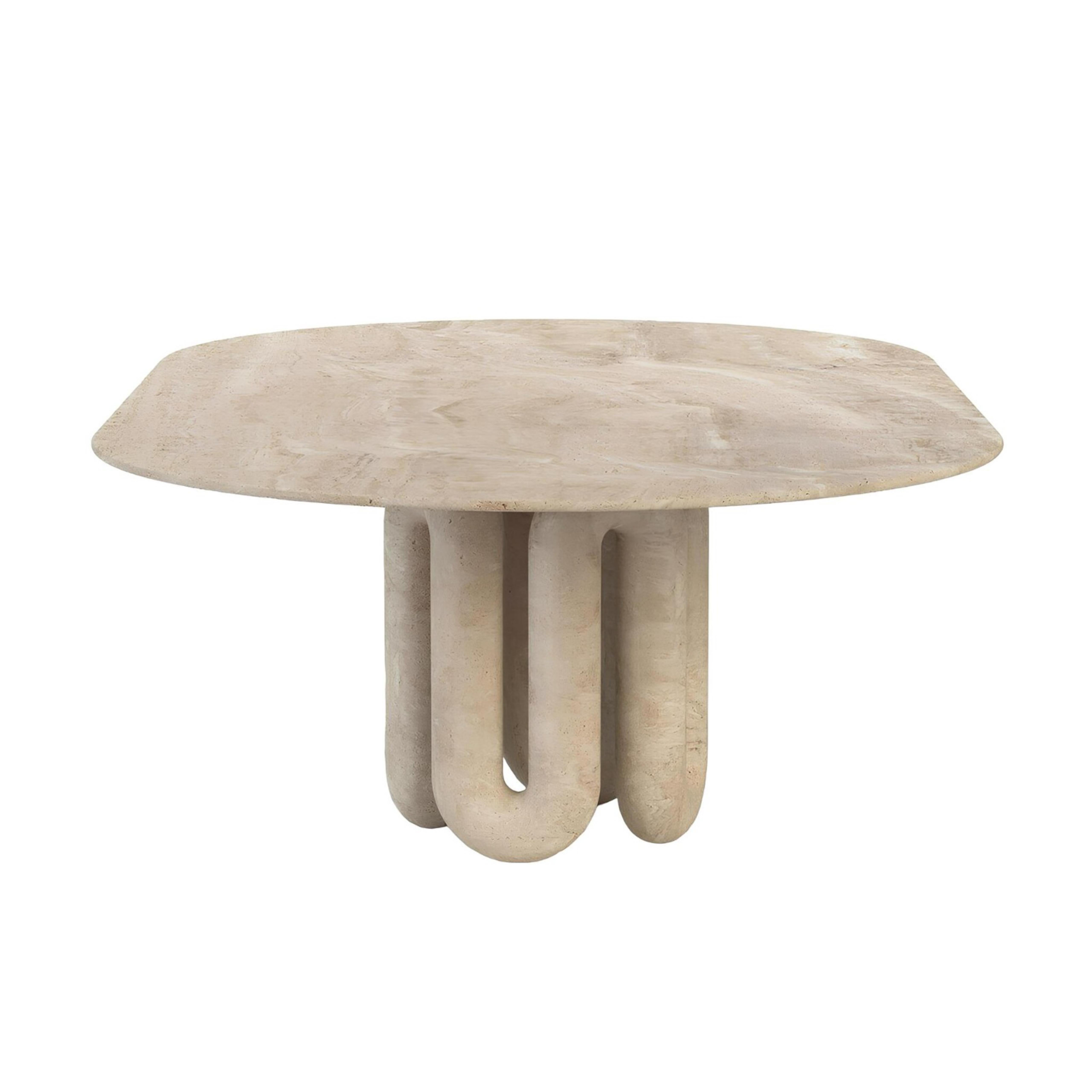TRAVERTINE MARBLE DINING TABLE

Type of Marble: Travertine
Dimensions: 94