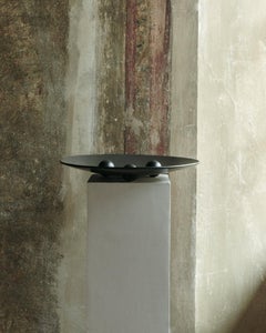 Large tray 003 in black steel