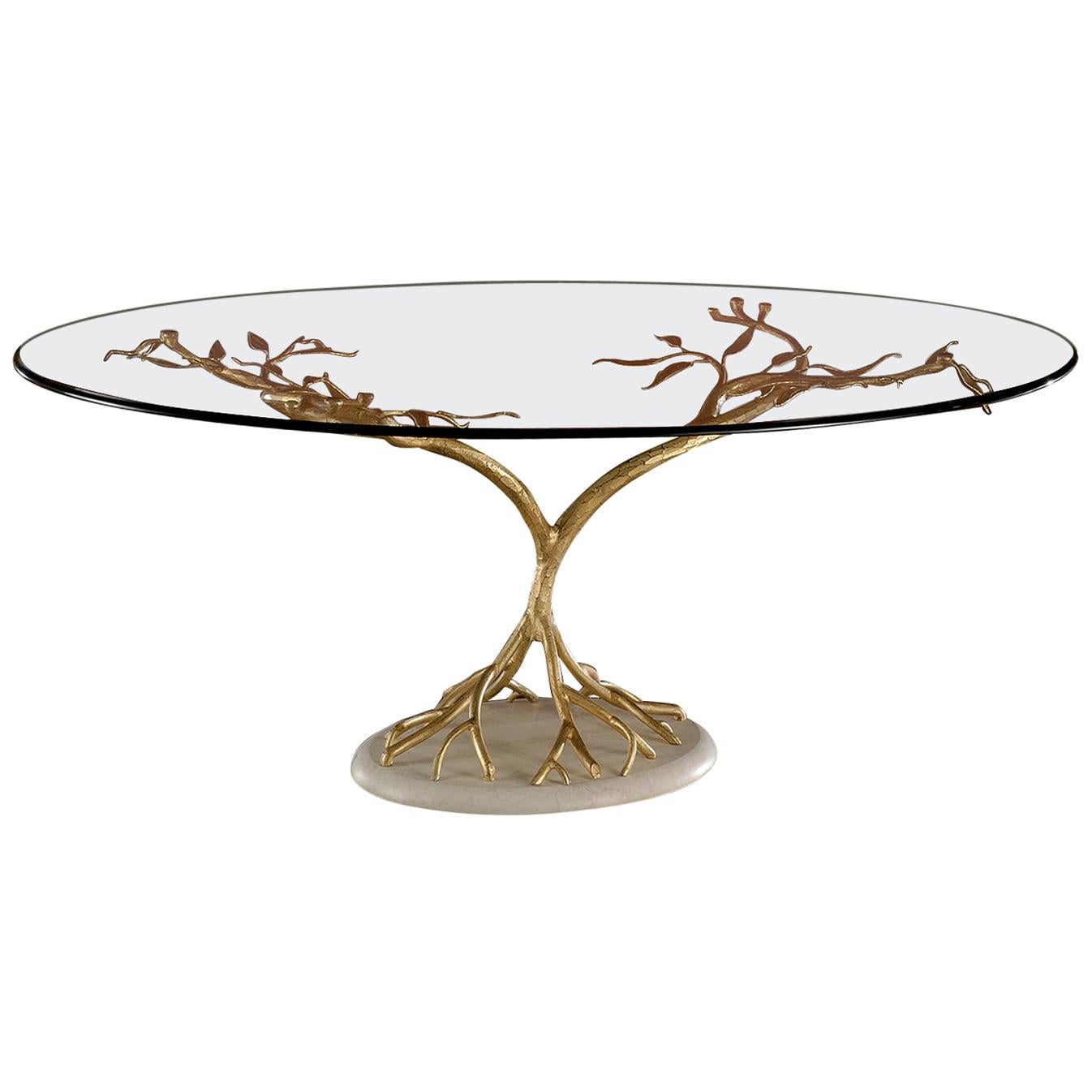Large Tree-Like Glass Table by Banci