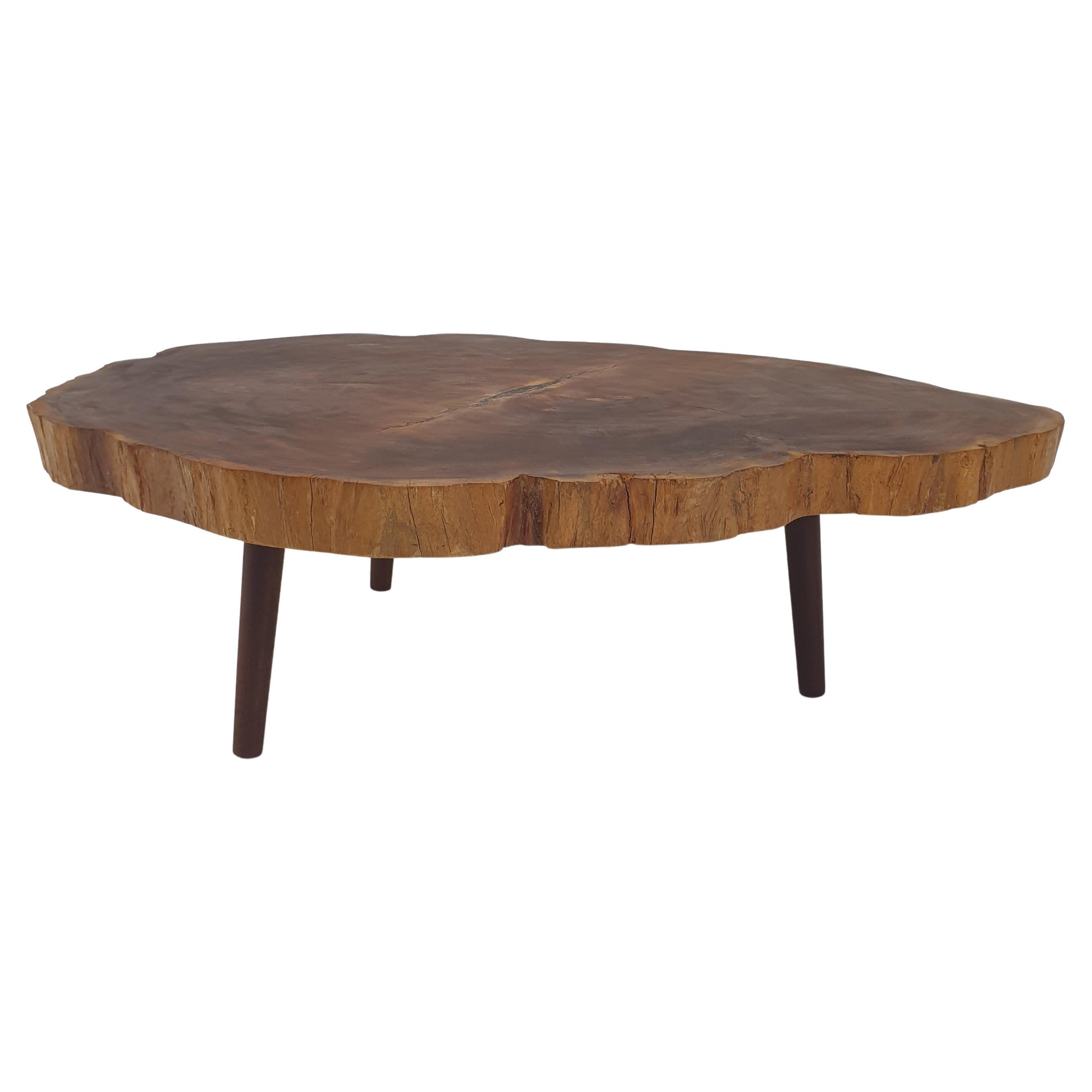 Tree Trunk coffee table by Joaquim Tenreiro at 1stDibs
