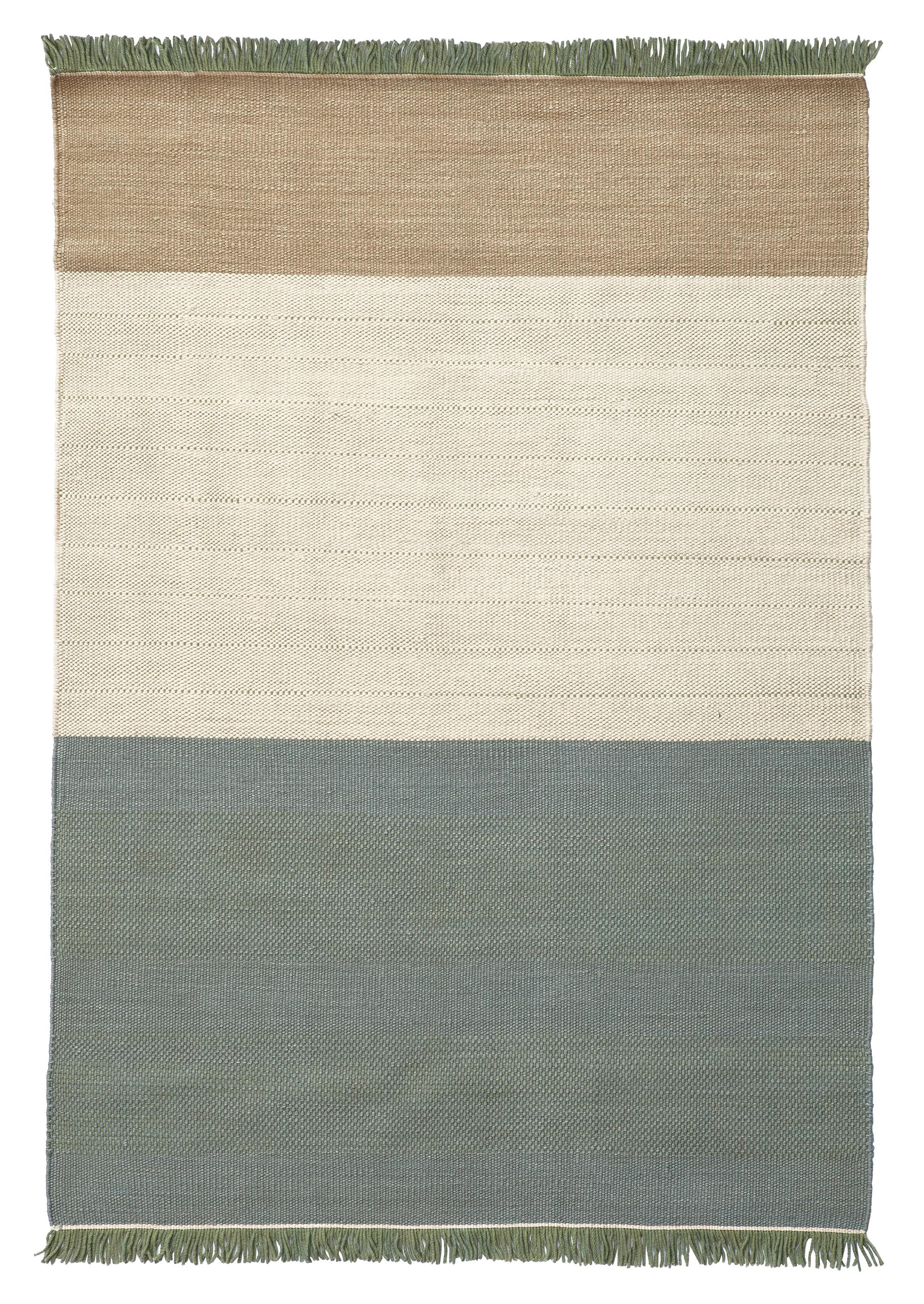 Großer handgewebter Teppich „Tres Stripes“ für Nanimarquina (Wolle) im Angebot