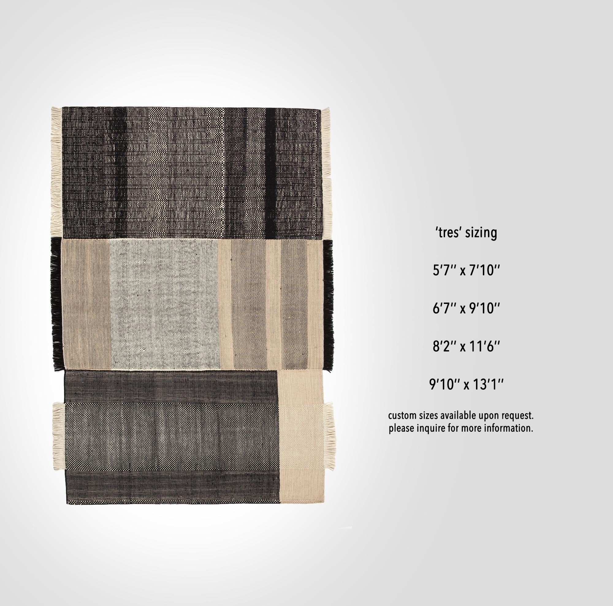 Großer handgewebter Teppich „Tres Texture“ für Nanimarquina im Angebot 5