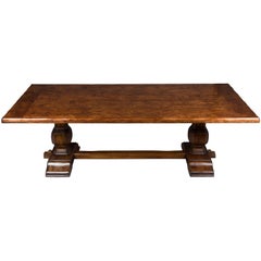Large Trestle Base Dining Room Farm Table