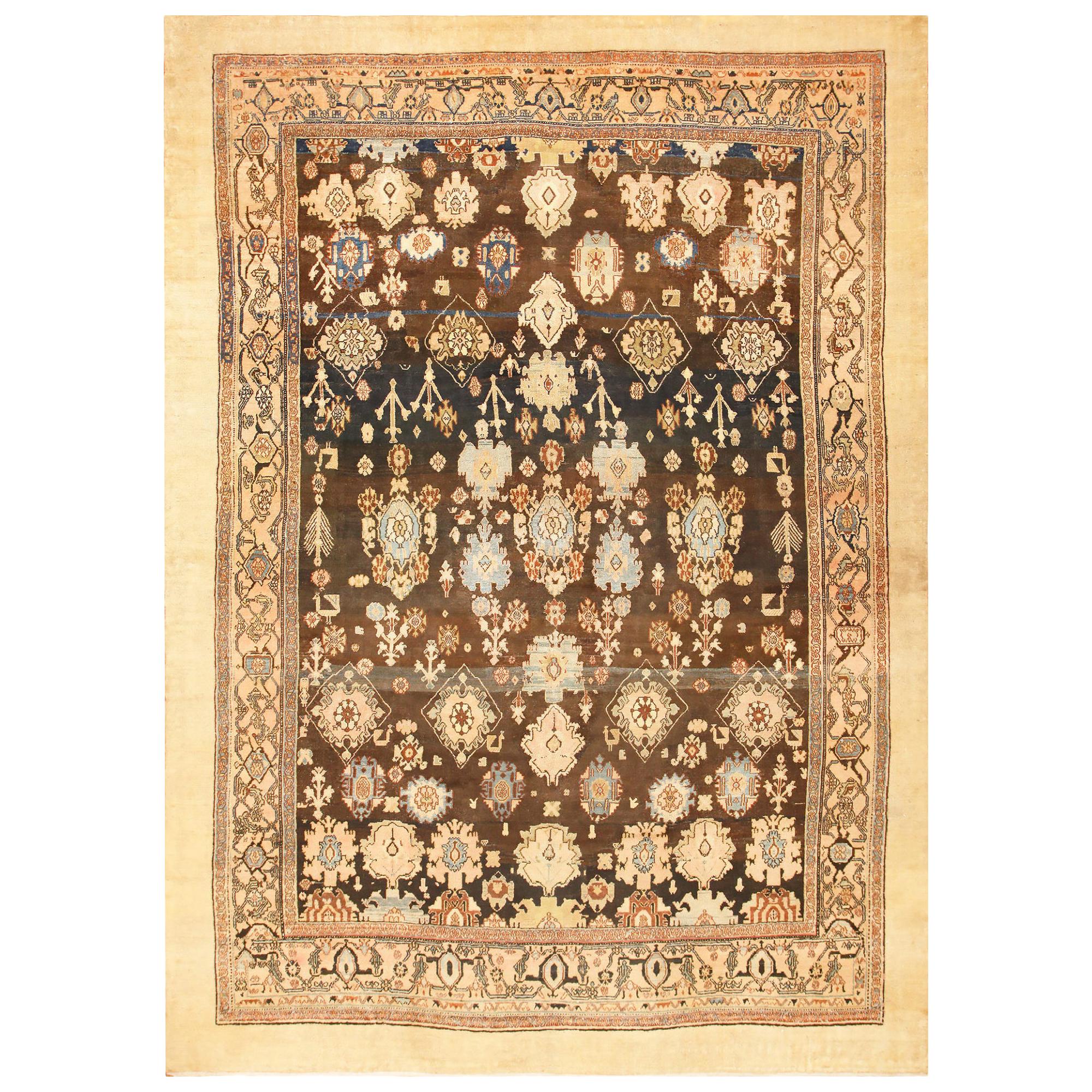 Antiker persischer Malayer-Teppich. Größe: 10 ft 7 in x 15 ft 7 in