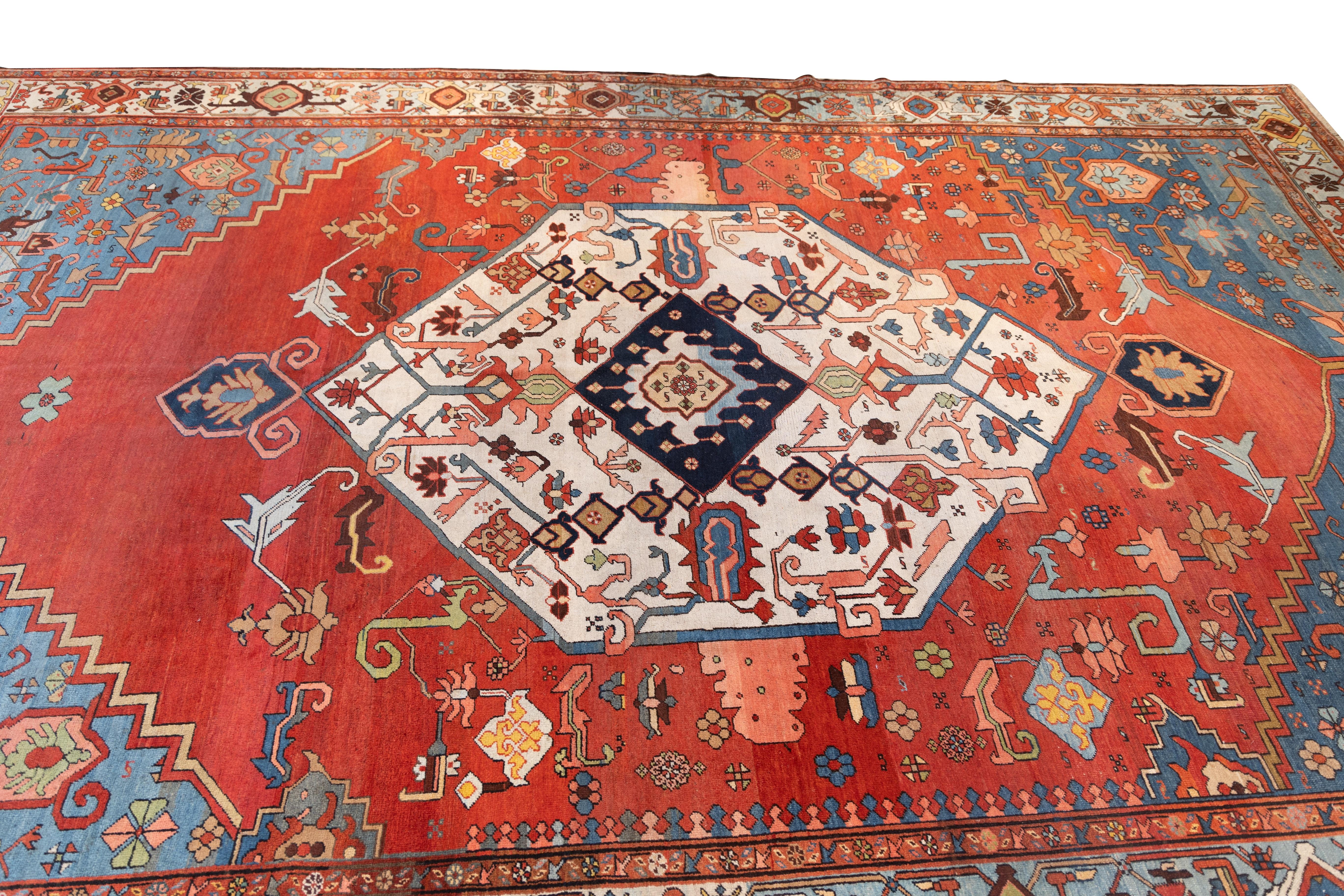 Large  Tribal Bakhaish rug  c.1890 Persa en venta