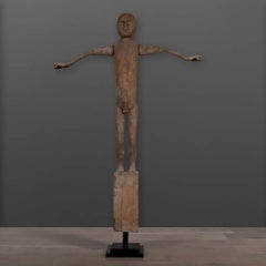 Large Tribal Fetish from Borneo in Aged Wood – Indonesian Ethnic Sculpture