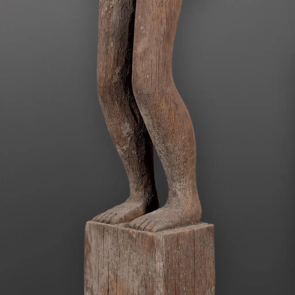 Indonésien Grand fétiche tribal de Bornéo en Wood AGE - Sculpture ethnique indonésienne en vente