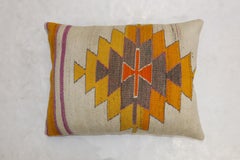 Cojín grande de alfombra turca tribal Kilim
