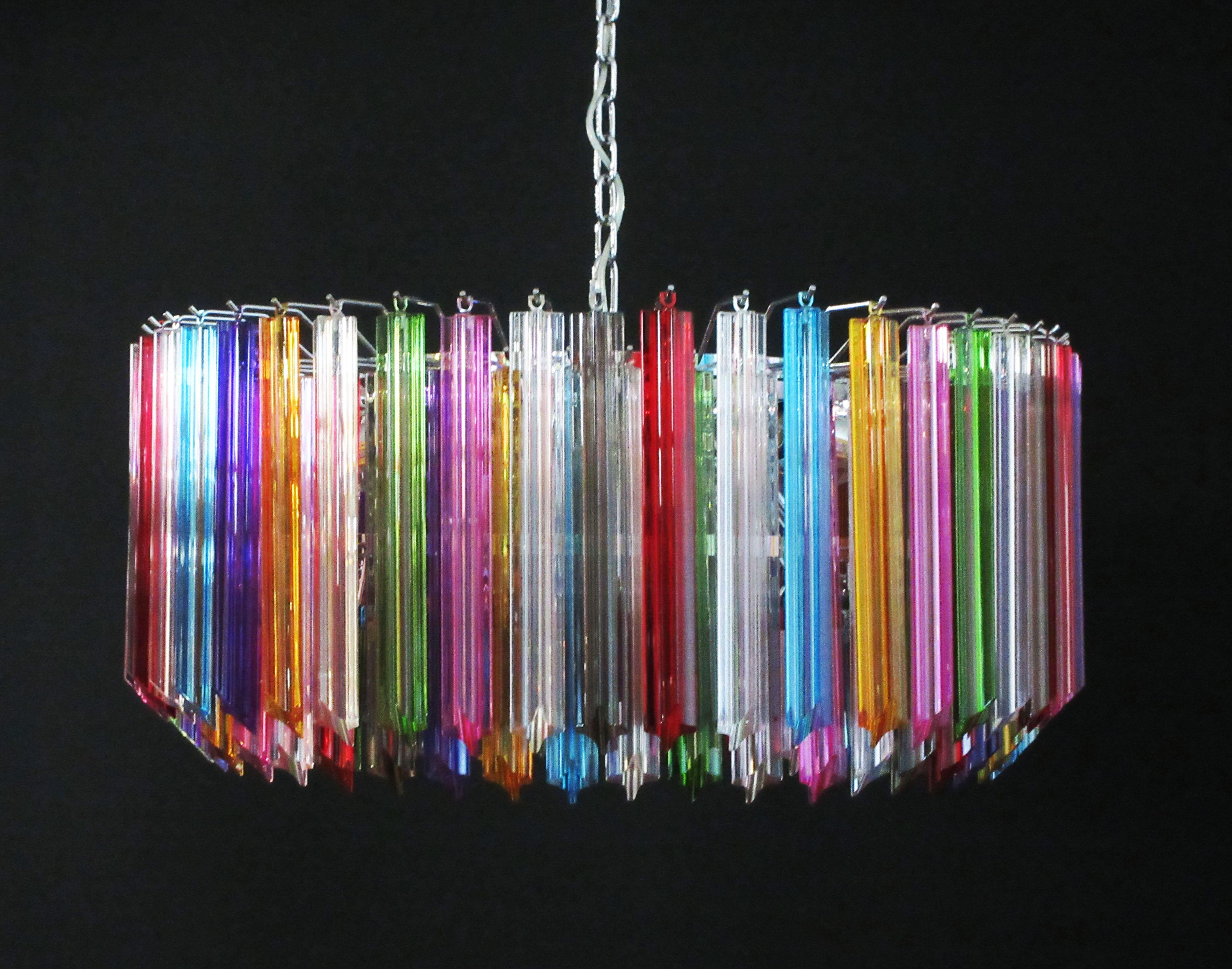 multi colored murano glass chandelier