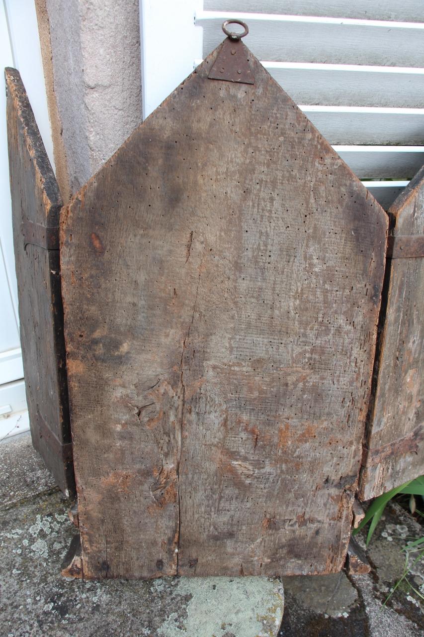 Großes Triptychon Gemalte Tafel der Jungfrau Maria, 18. Jahrhundert Italienisch im Angebot 4