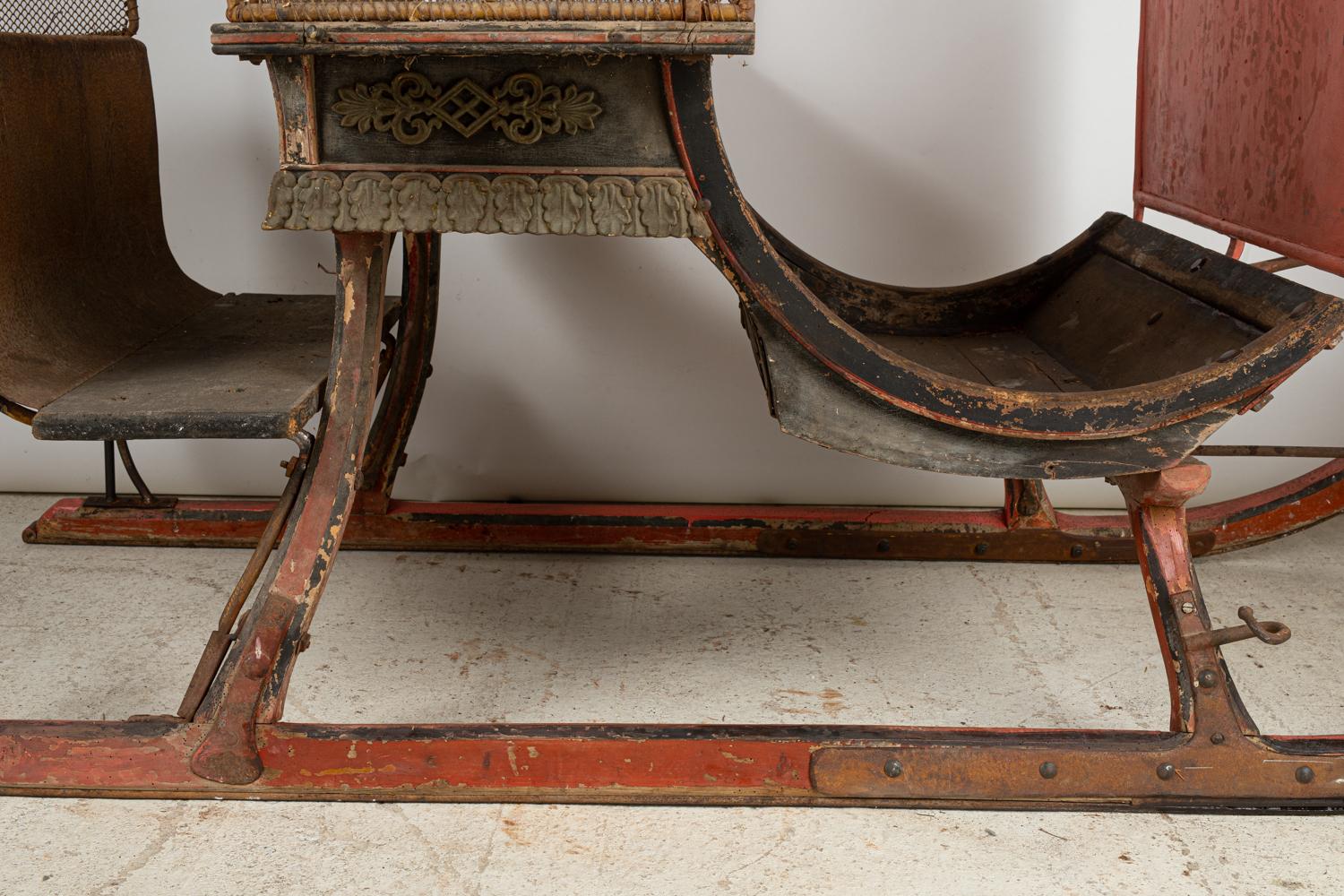 Late 19th Century Large Troika, Sleigh for Horse, France, circa 1870 For Sale