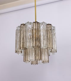 Grand lustre en verre de Murano de Venini pour Kalmar, Autriche, années 60