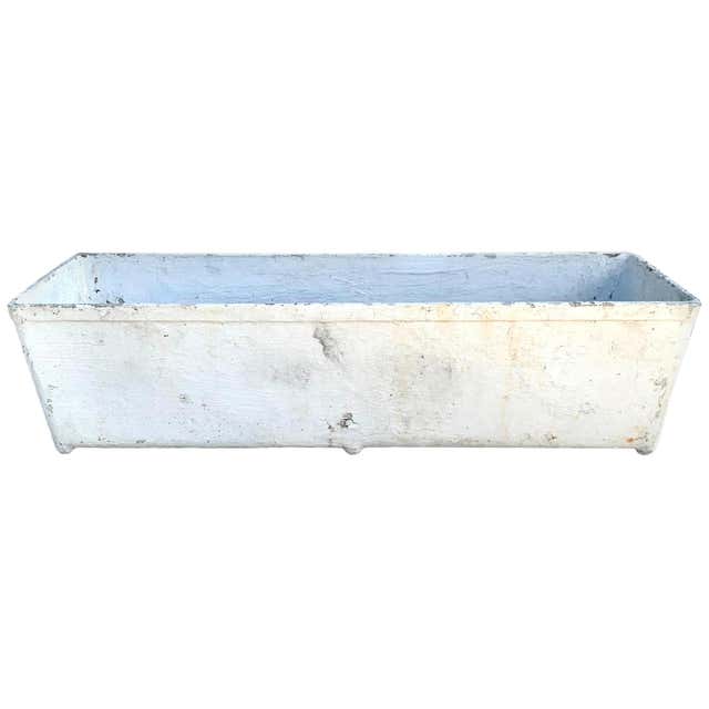 Rectangular Metal Trough at 1stDibs