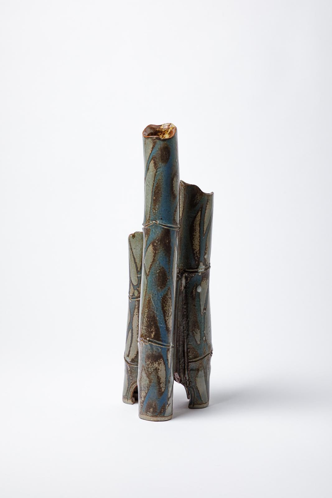 Français Grand vase tubulaire 
