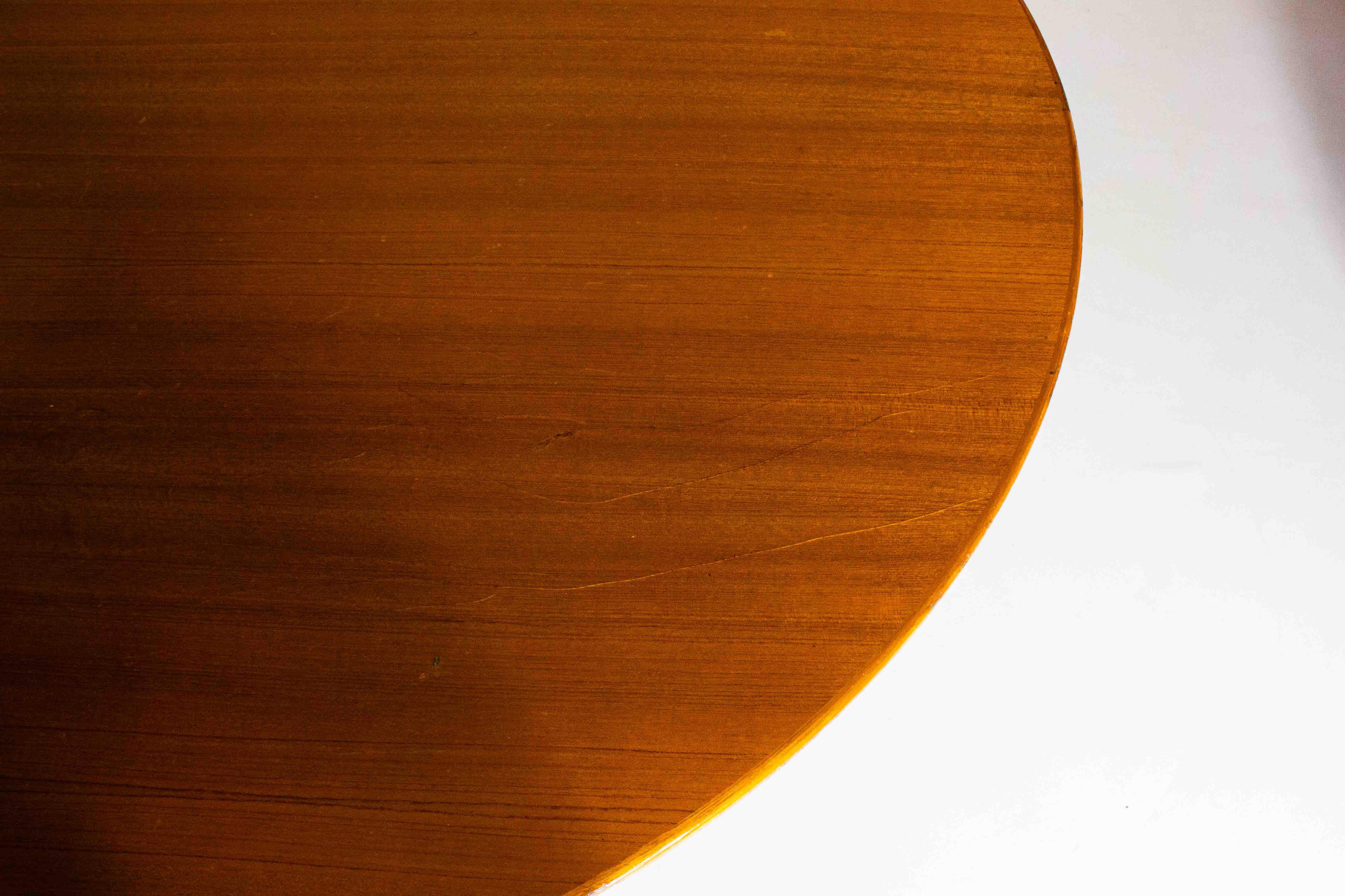 Grande table tulipe avec plateau en bois par Eero Saarinen, Knoll International 1970 6