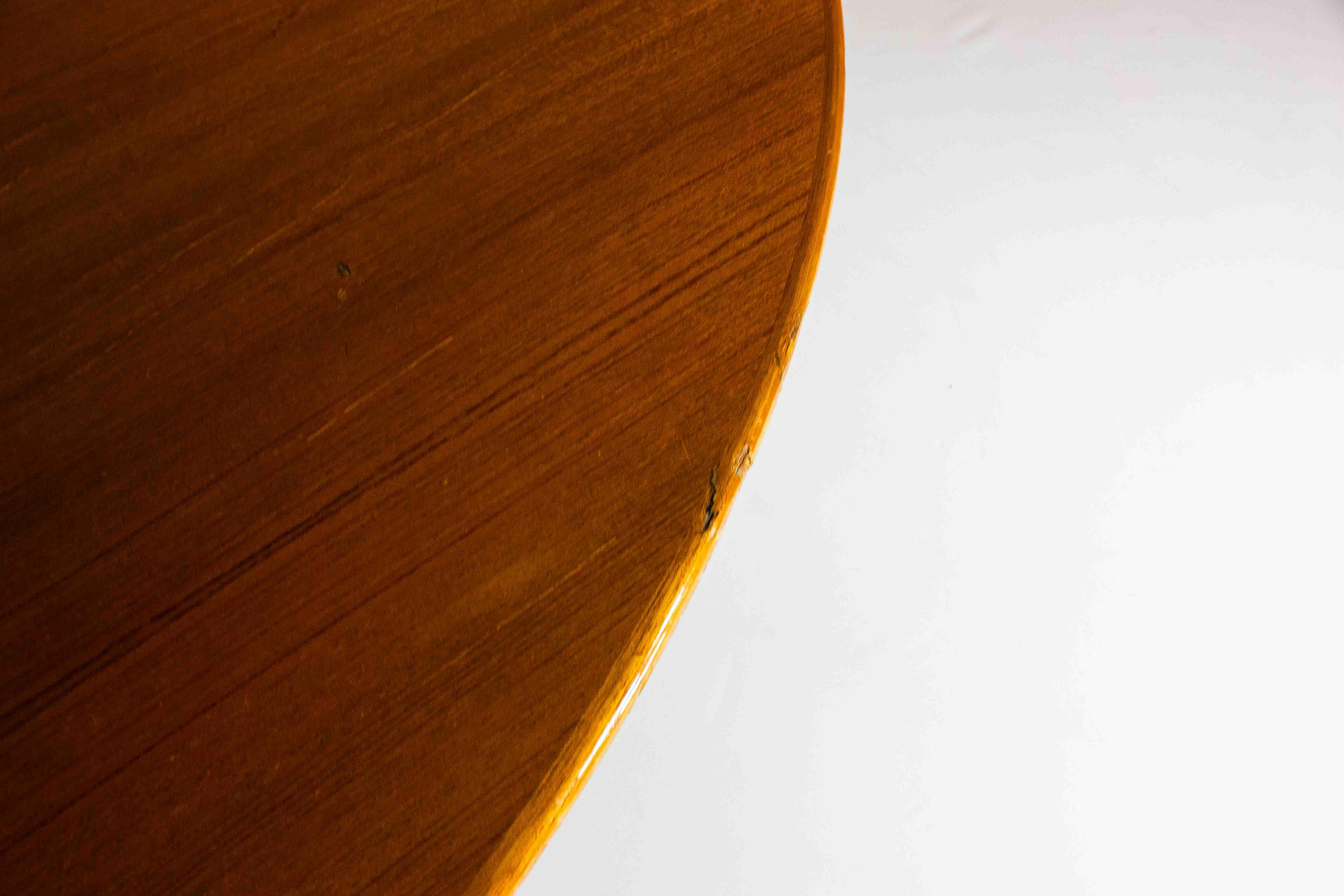 Grande table tulipe avec plateau en bois par Eero Saarinen, Knoll International 1970 1