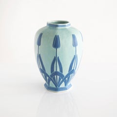 Large Tulip Vase by Josef Ekberg Made with the "Sgraffito" Technique Gustavsberg