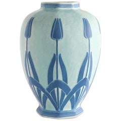Large Tulip Vase by Josef Ekberg Made with the "Sgraffito" Technique Gustavsberg