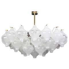 Large Tulipan Glass Chandelier by Kalmar, Austria, 1960s