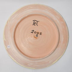 Large Tunisian Black Ceramic Plate