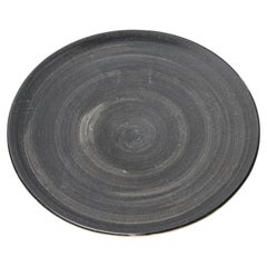 Large Tunisian Black Ceramic Plate