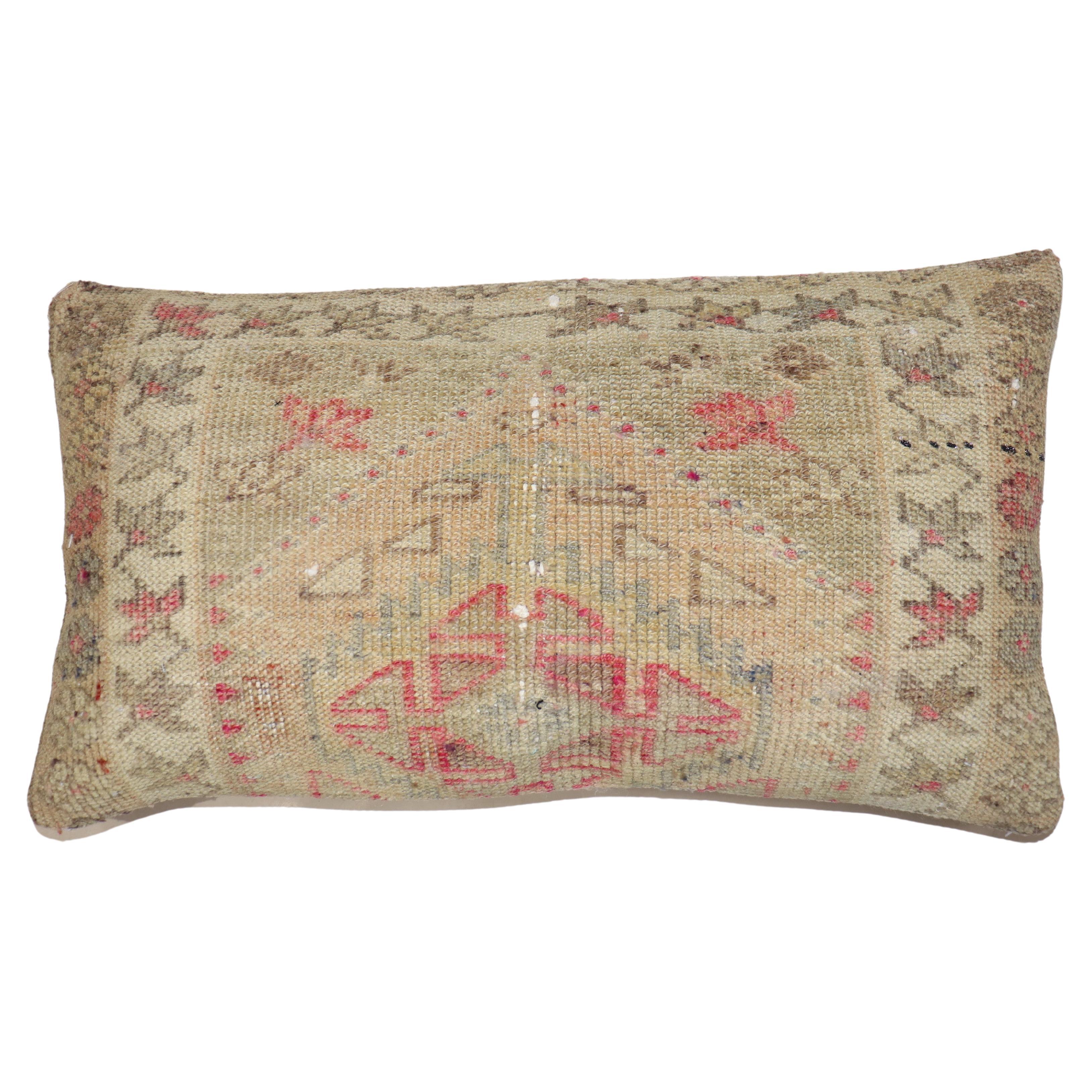 Large Turkish Anatolian Rug Pillow