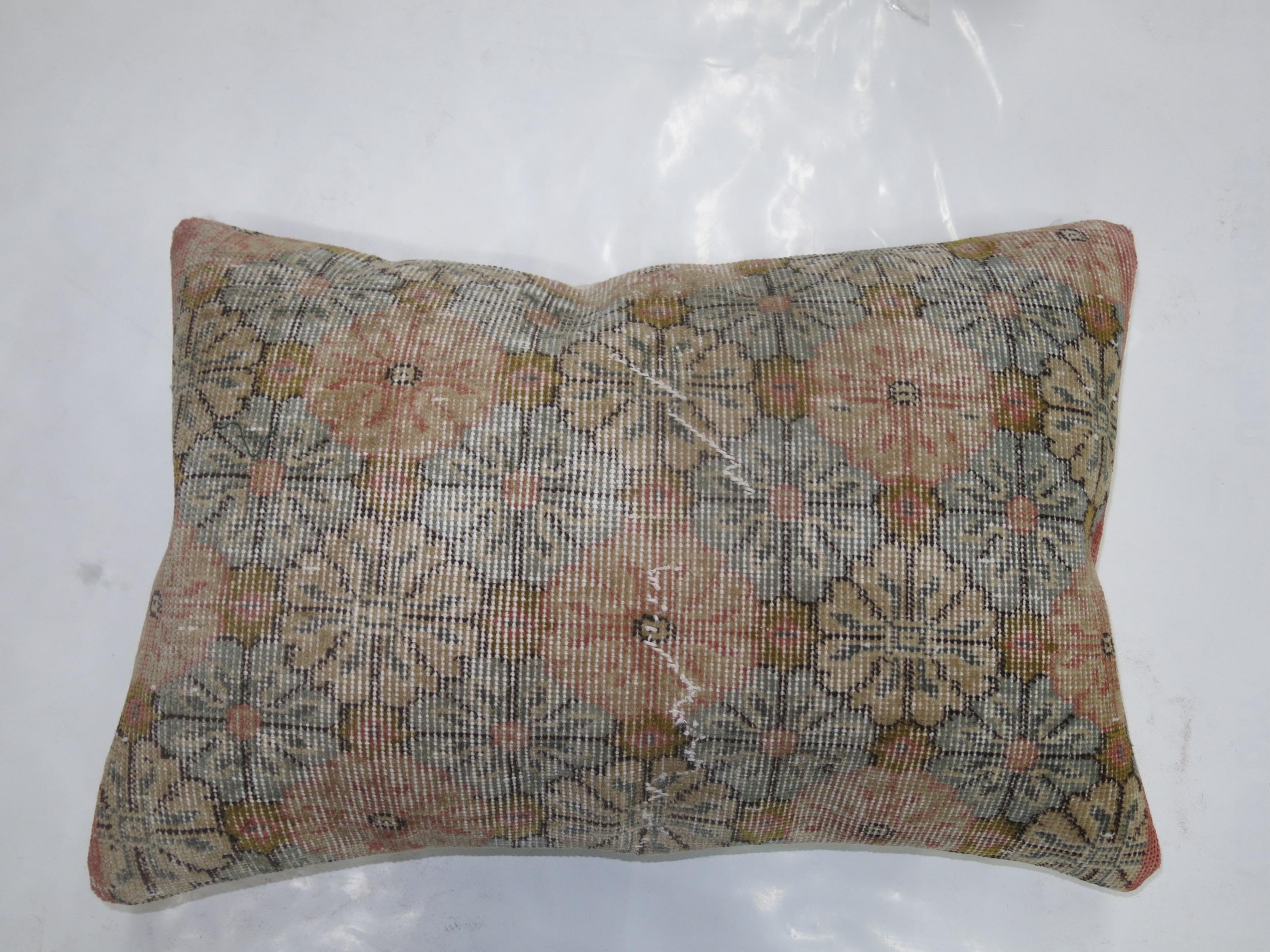 Victorian Large Turkish Deco Floor Rug Pillow