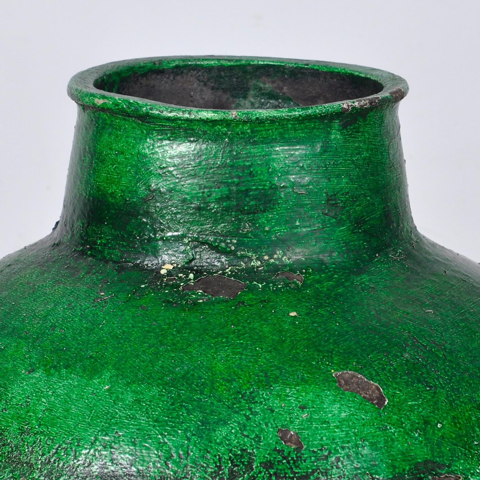 Mid-20th Century Large Turkish Terracotta Olive Jar Or Garden Urn For Sale
