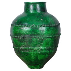 Used Large Turkish Terracotta Olive Jar Or Garden Urn