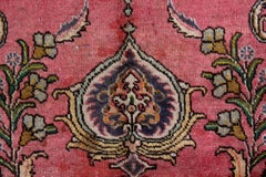 Large Turkish Vintage Rug Handmade Carpet Red Wool Oriental Area Rug