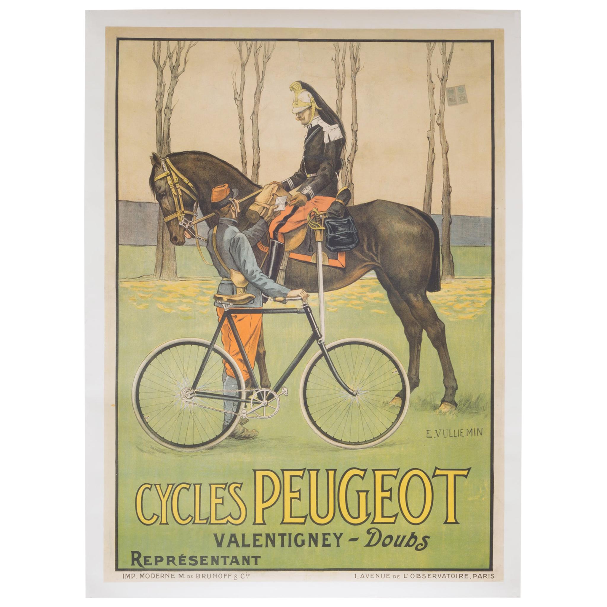 Large Turn of the Century French Army Poster, circa 1900