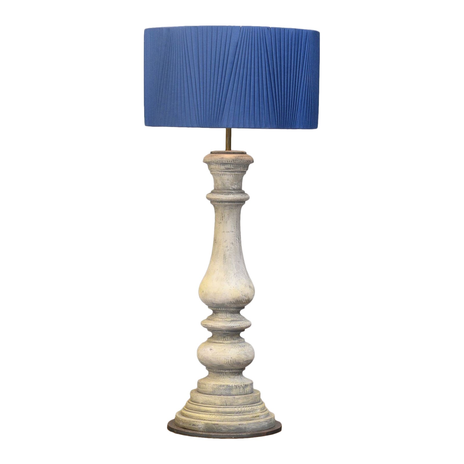Large Turned Column Lamp For Sale