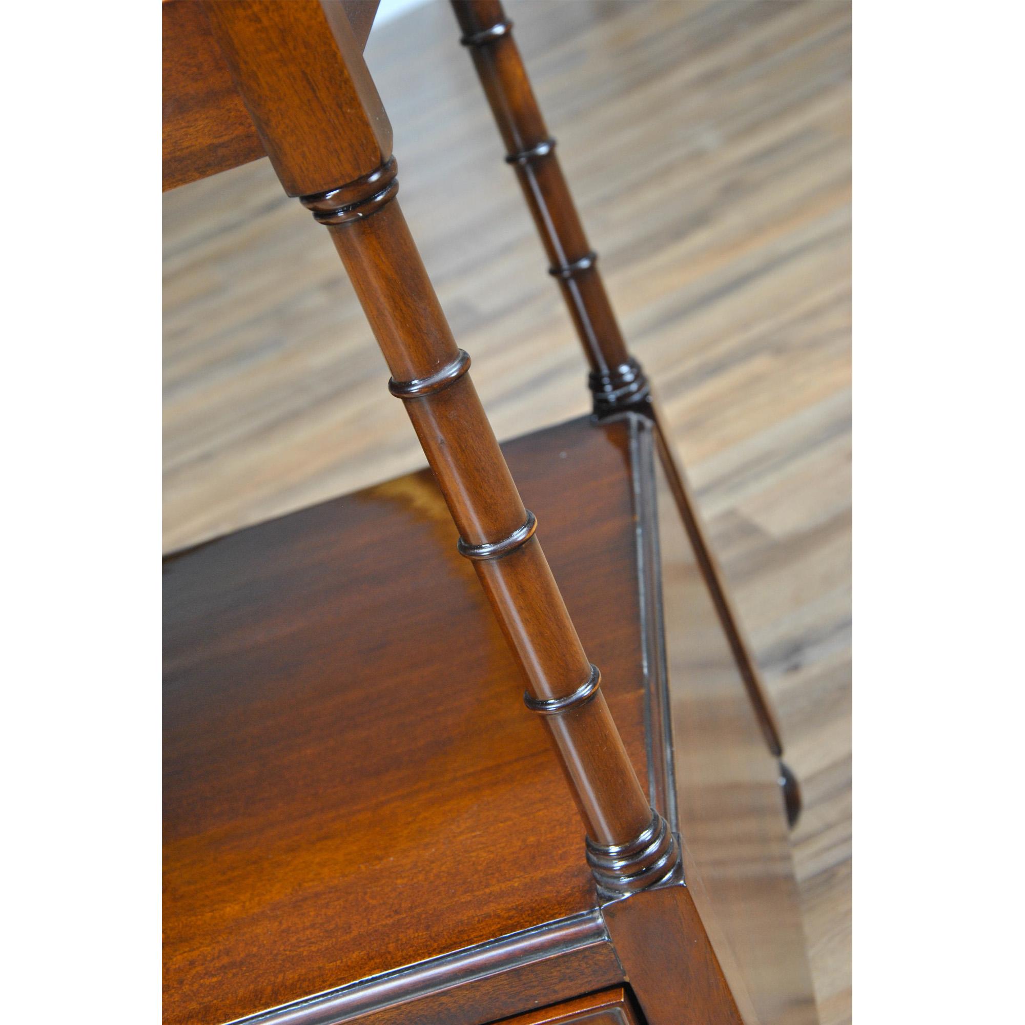 Mahogany Large Turned Leg Table For Sale