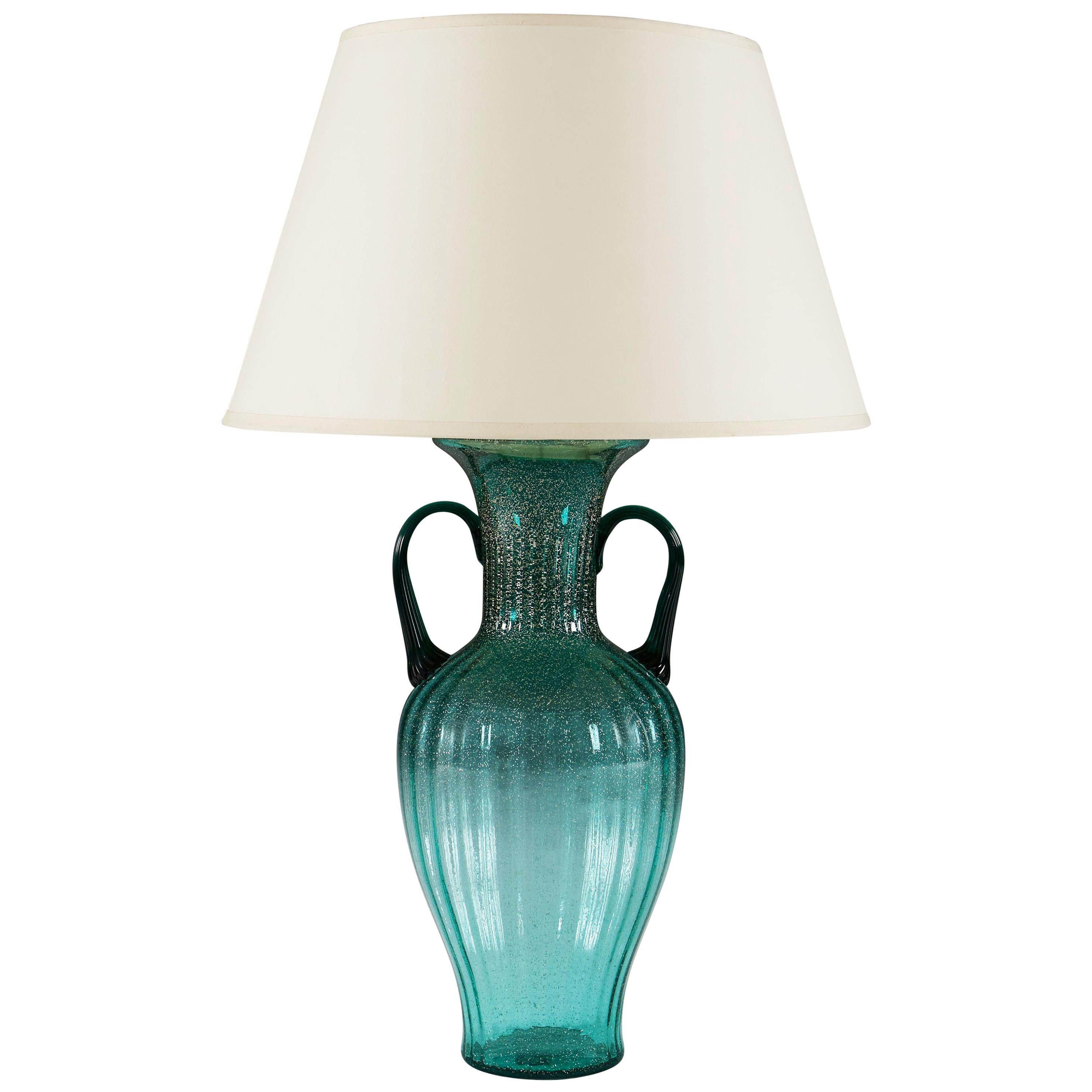 glass vase lamp