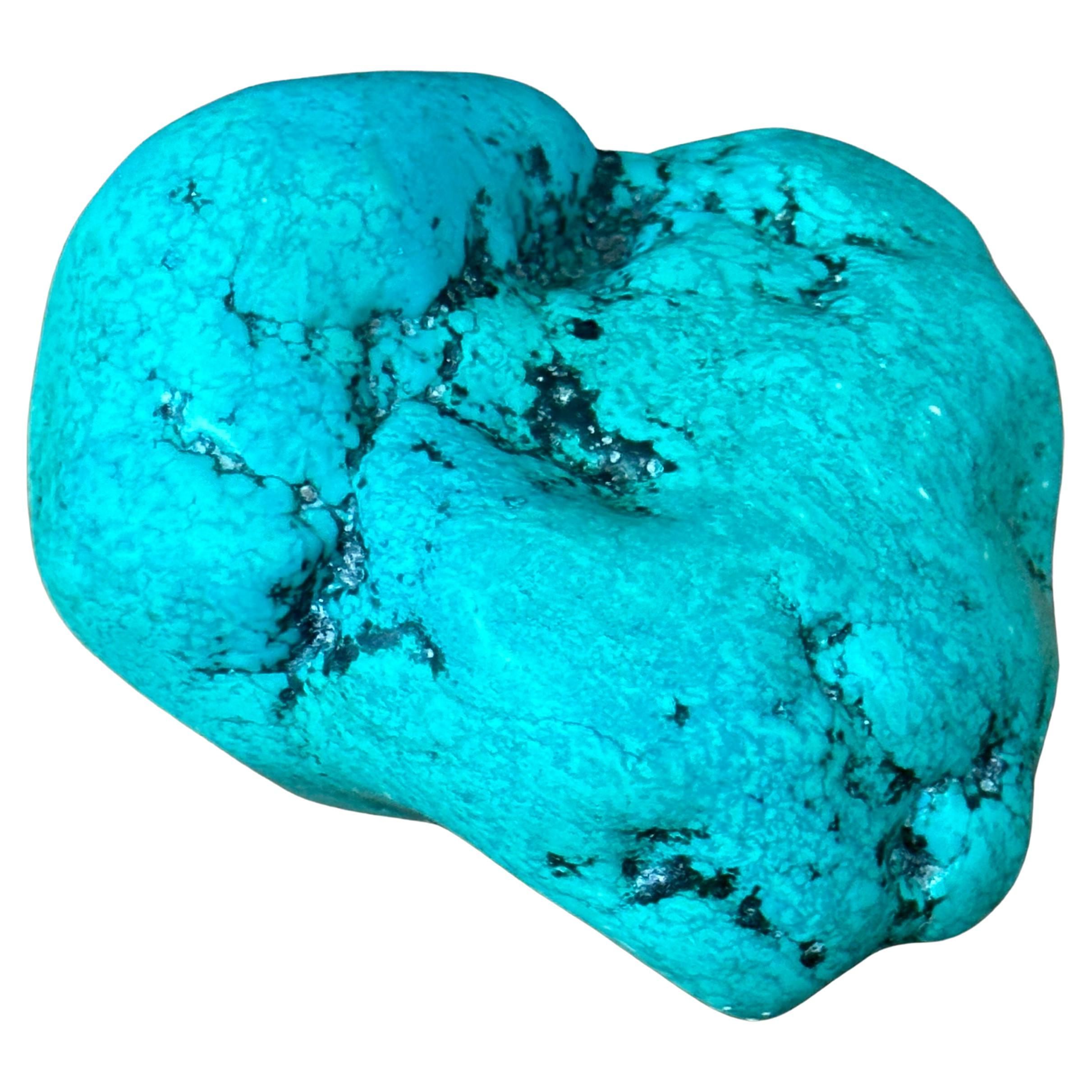 American Large Turquoise Rock or Paperweight For Sale