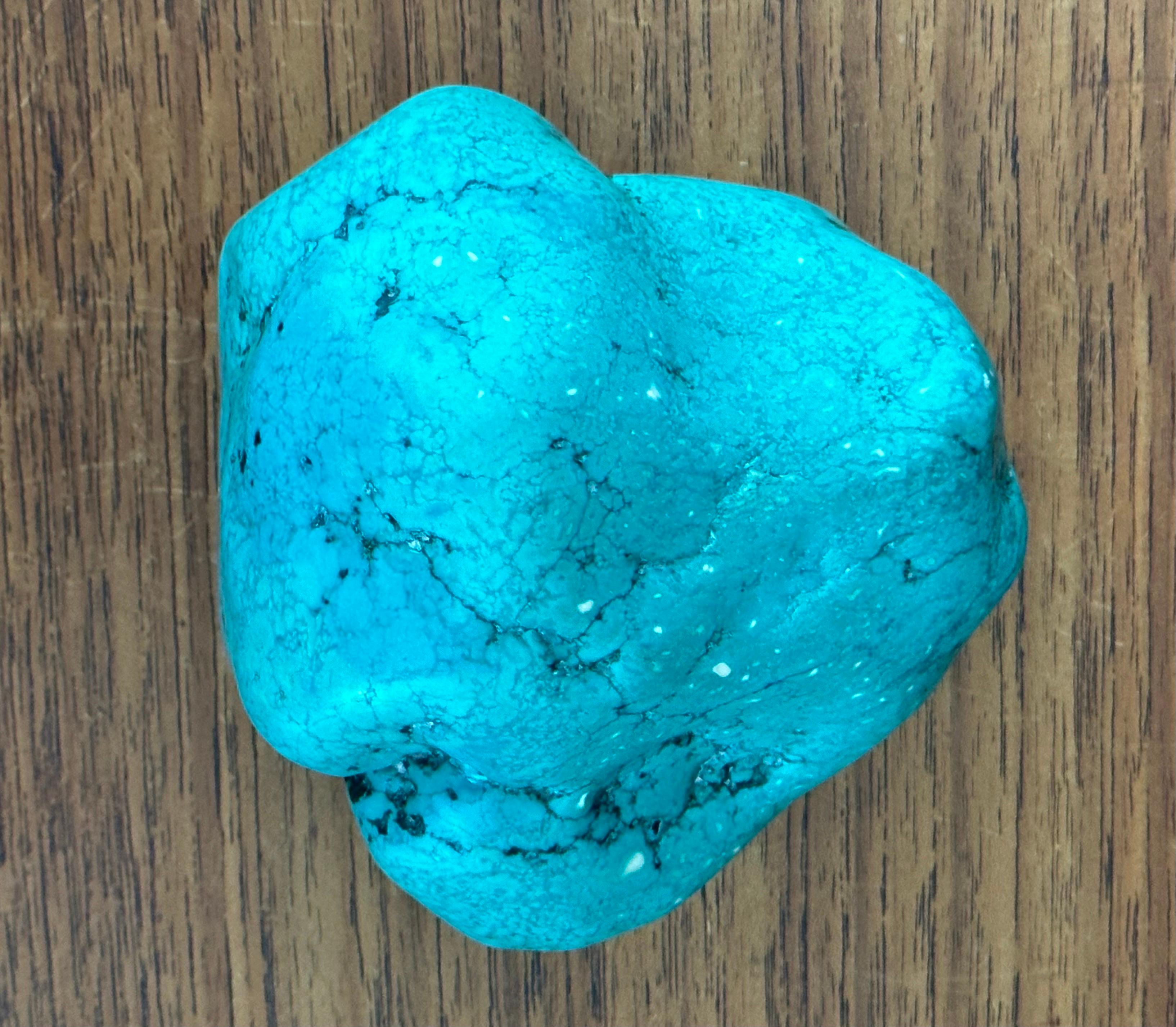 Large Turquoise Rock or Paperweight For Sale 1
