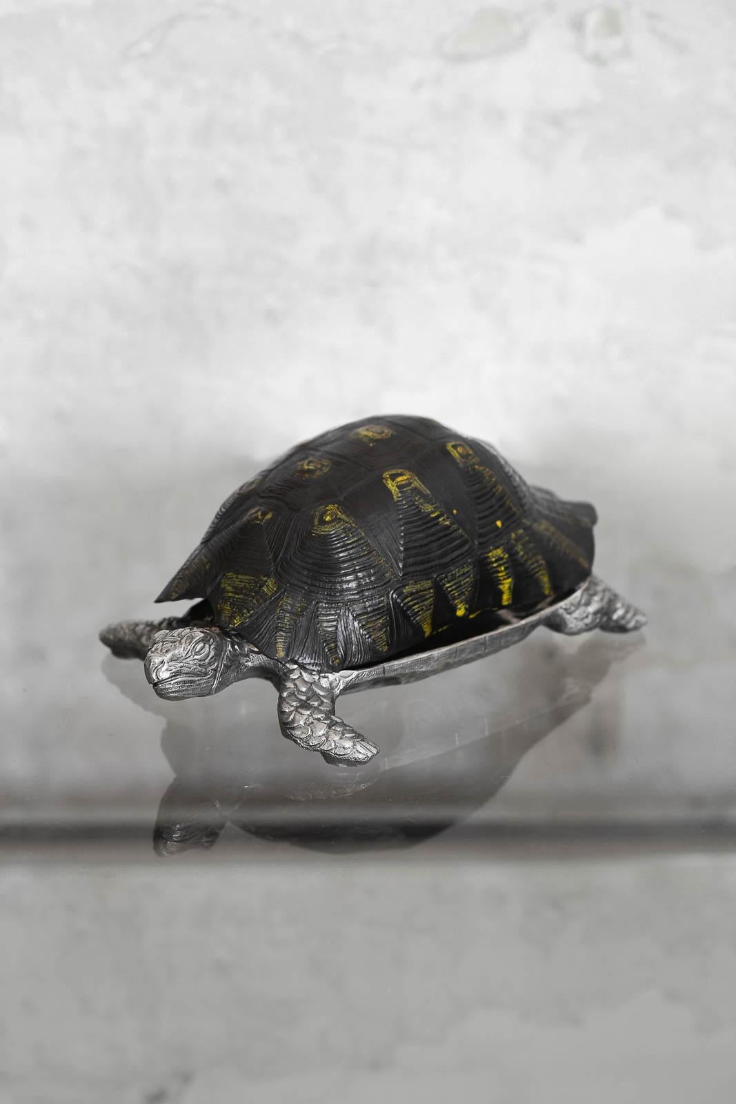 Italian Large Turtle Pocket Emptier By Gabriella Crespi, 1970s