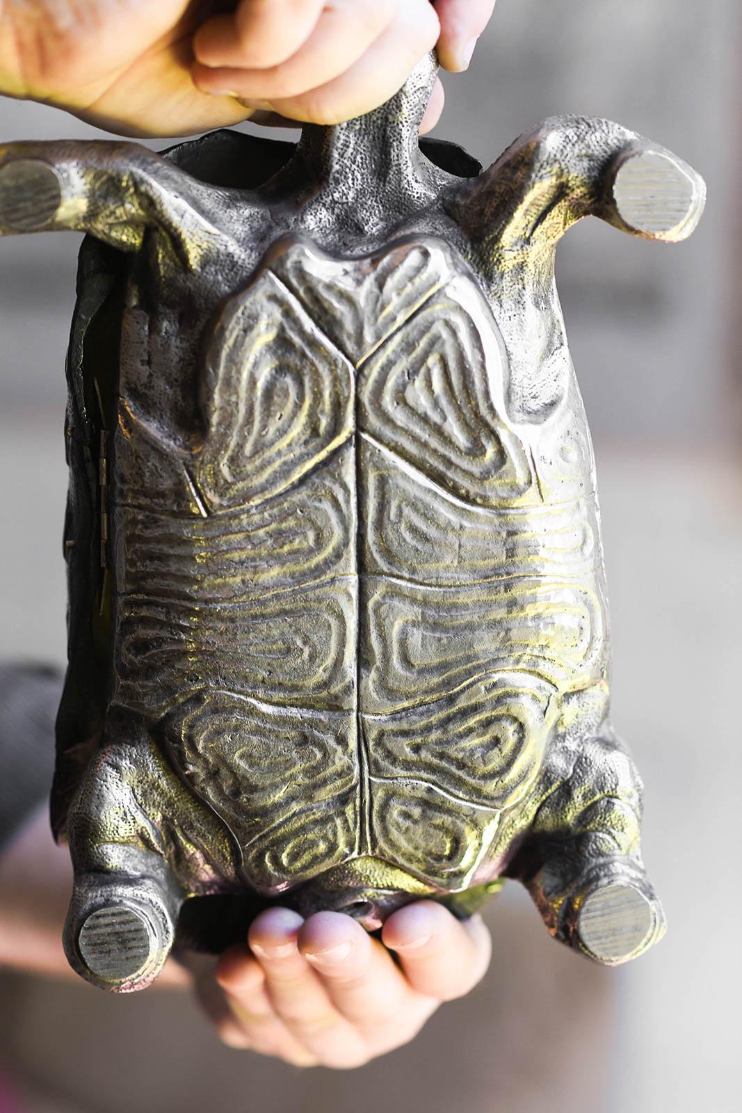 Large Turtle Pocket Emptier By Gabriella Crespi, 1970s 2