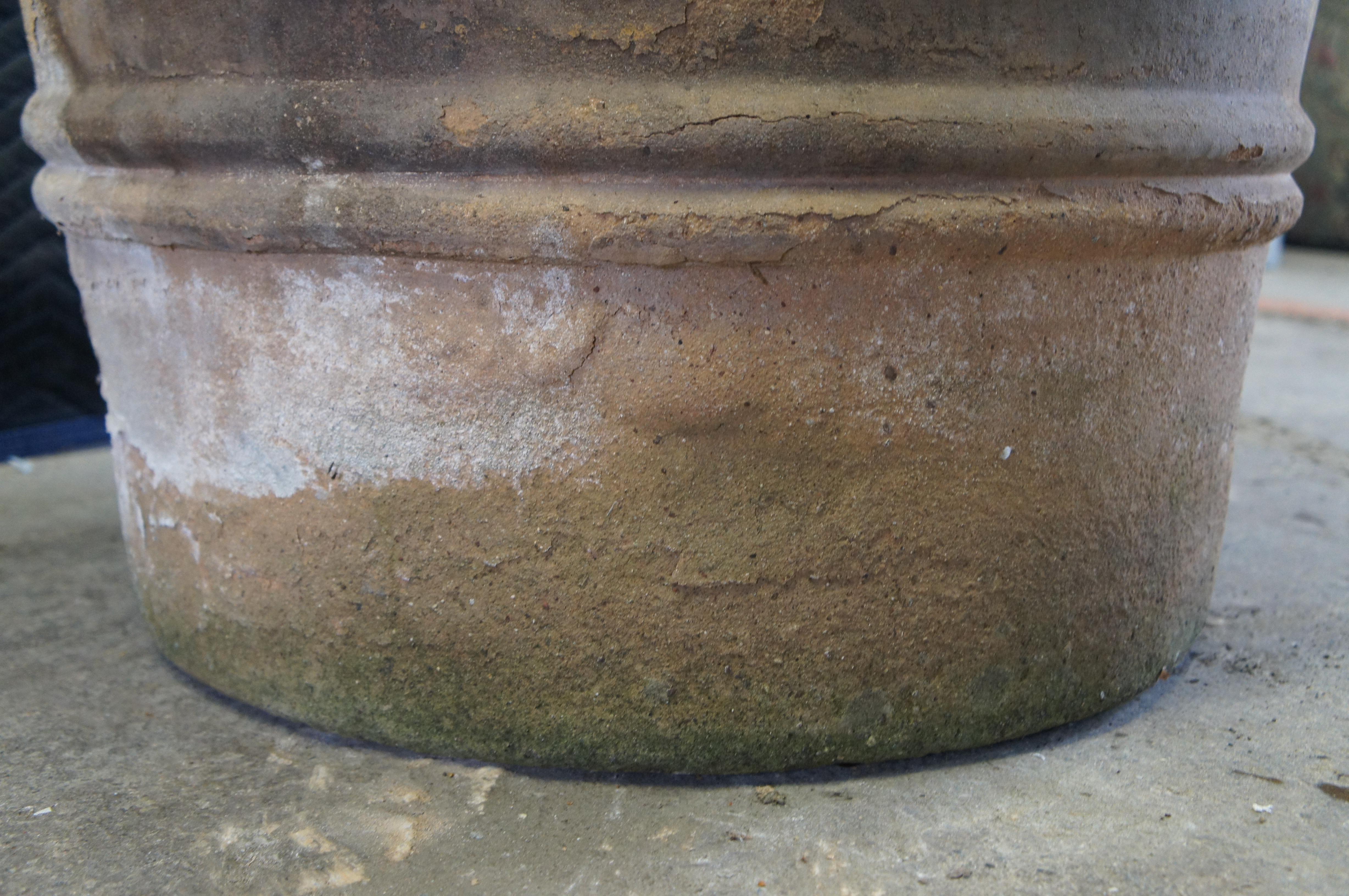 Grande fioriera in terracotta italiana toscana Jardiniere Vaso da fiori Cachepot Urna 28