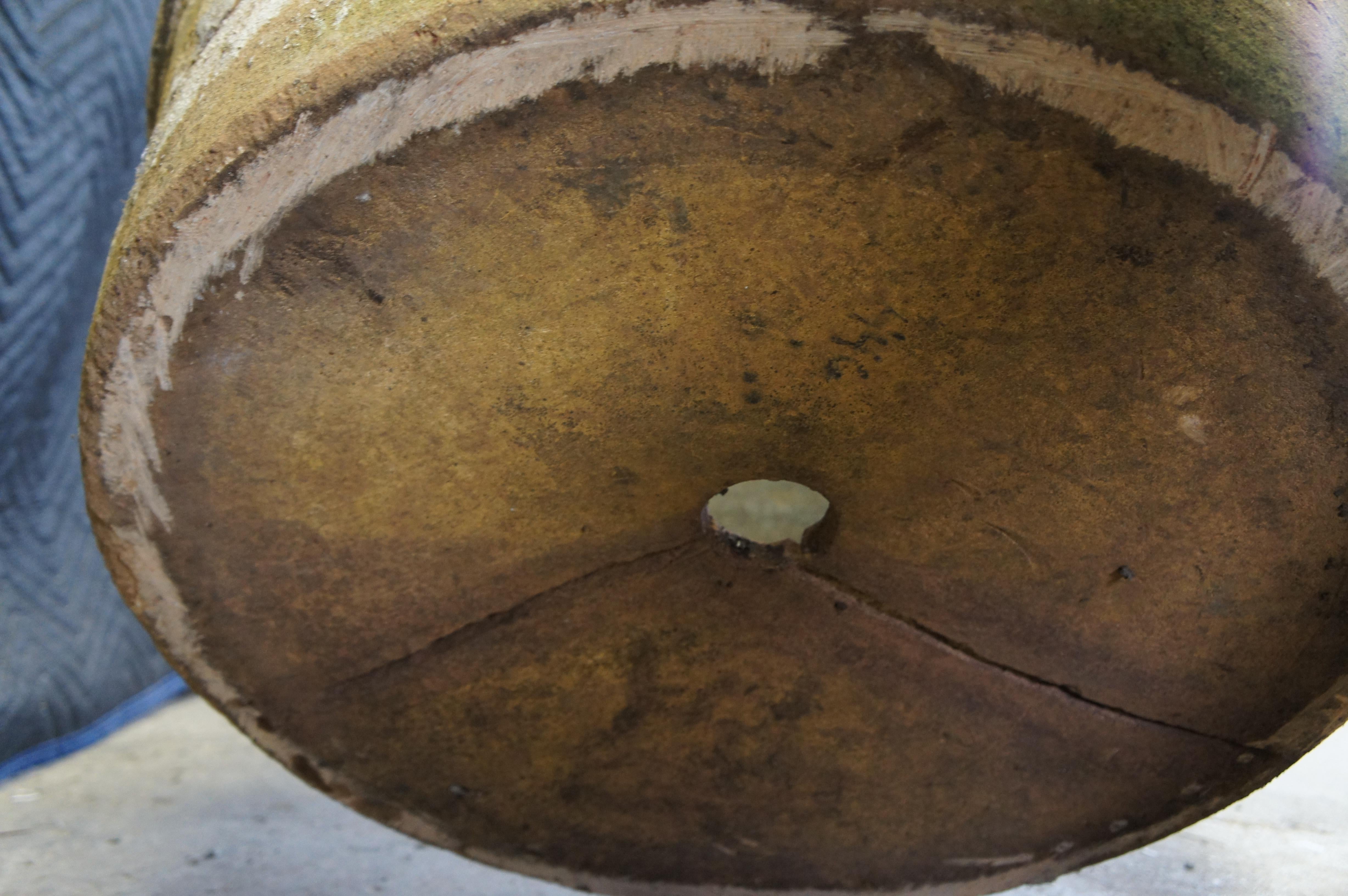 Grande fioriera in terracotta italiana toscana Jardiniere Vaso da fiori Cachepot Urna 28
