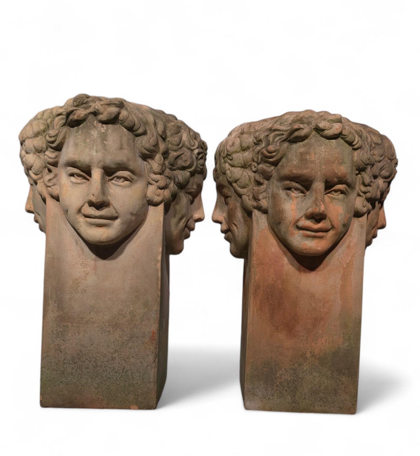 PLANTADORES DE TERRACOTTA TUSCANA GRANDE en venta 5