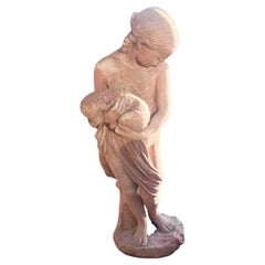 Estatua grande de terracota toscana - 115 cm
