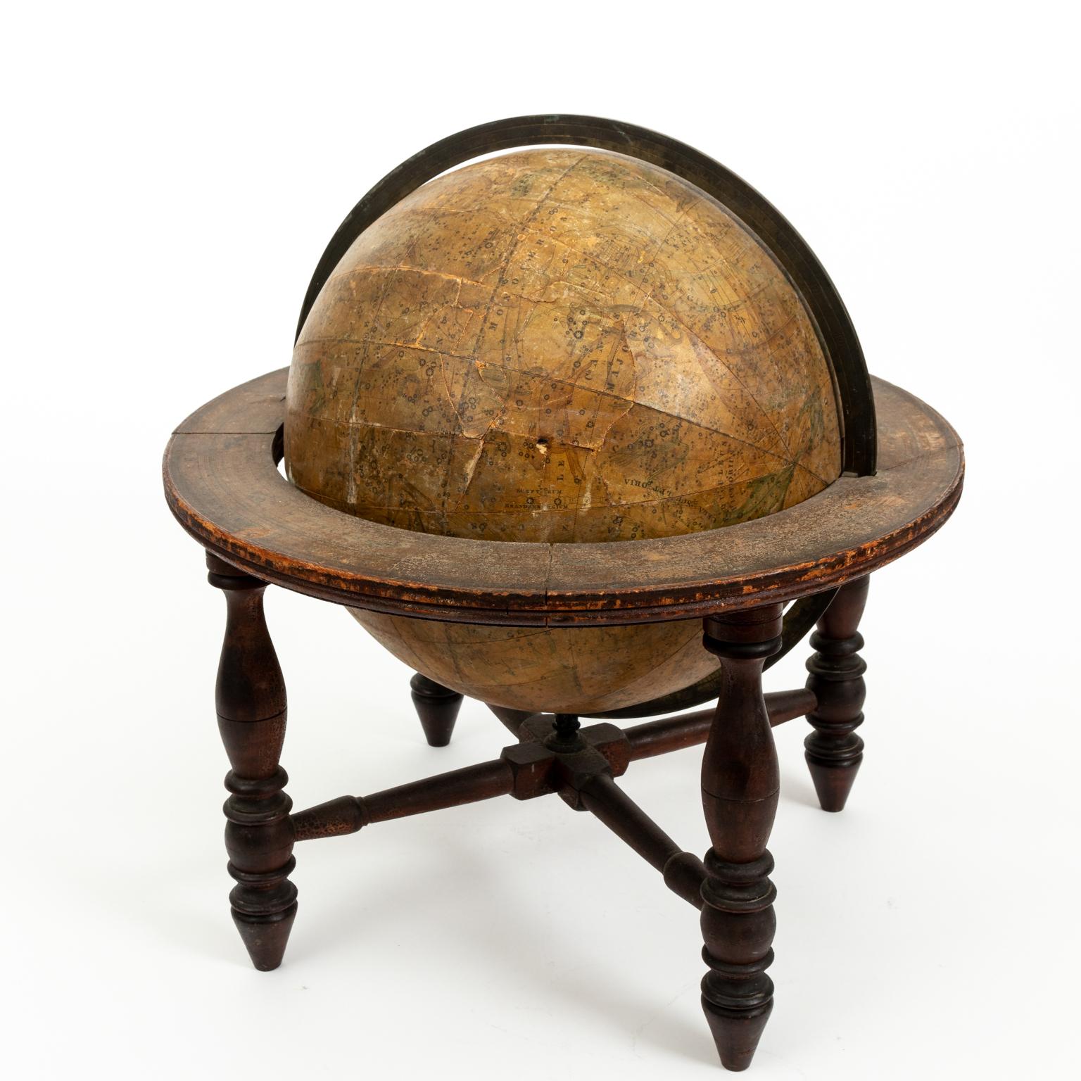 large wooden globe