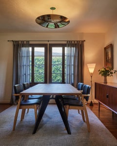 Large Raul Reyes 'Rey 30' Perforated Polished Brass Dome Chandelier