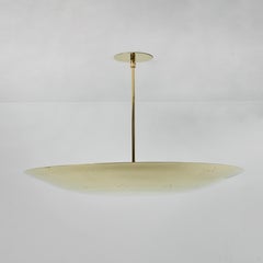 Large Raul Reyes 'Rey 26' Perforated Polished Brass Dome Chandelier