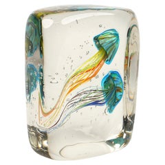 Grand aquarium en verre de Murano de style Cenedese, Italie, années 1980