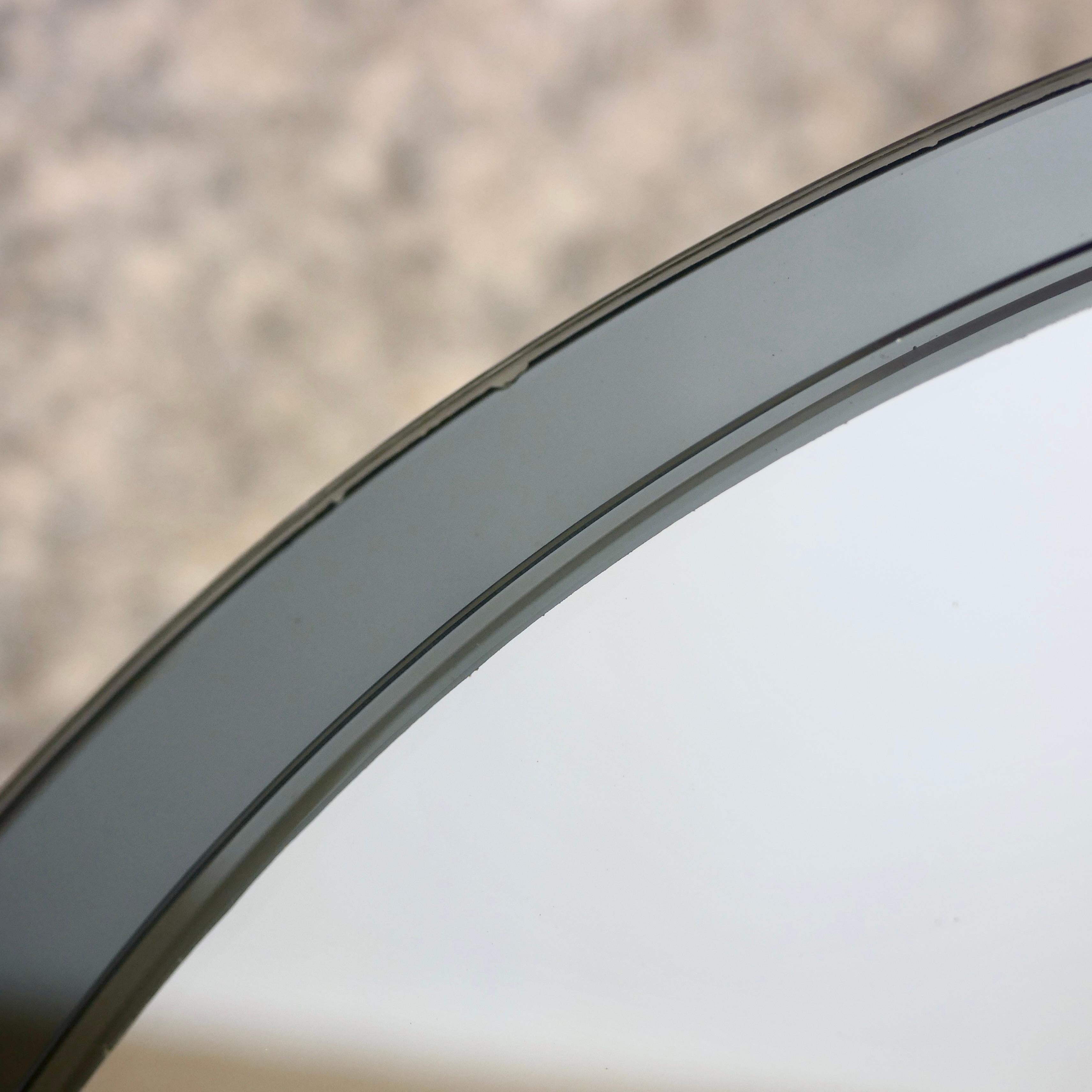 Large two layers oval mirror by Veca, made in Italy, 1970s For Sale 2