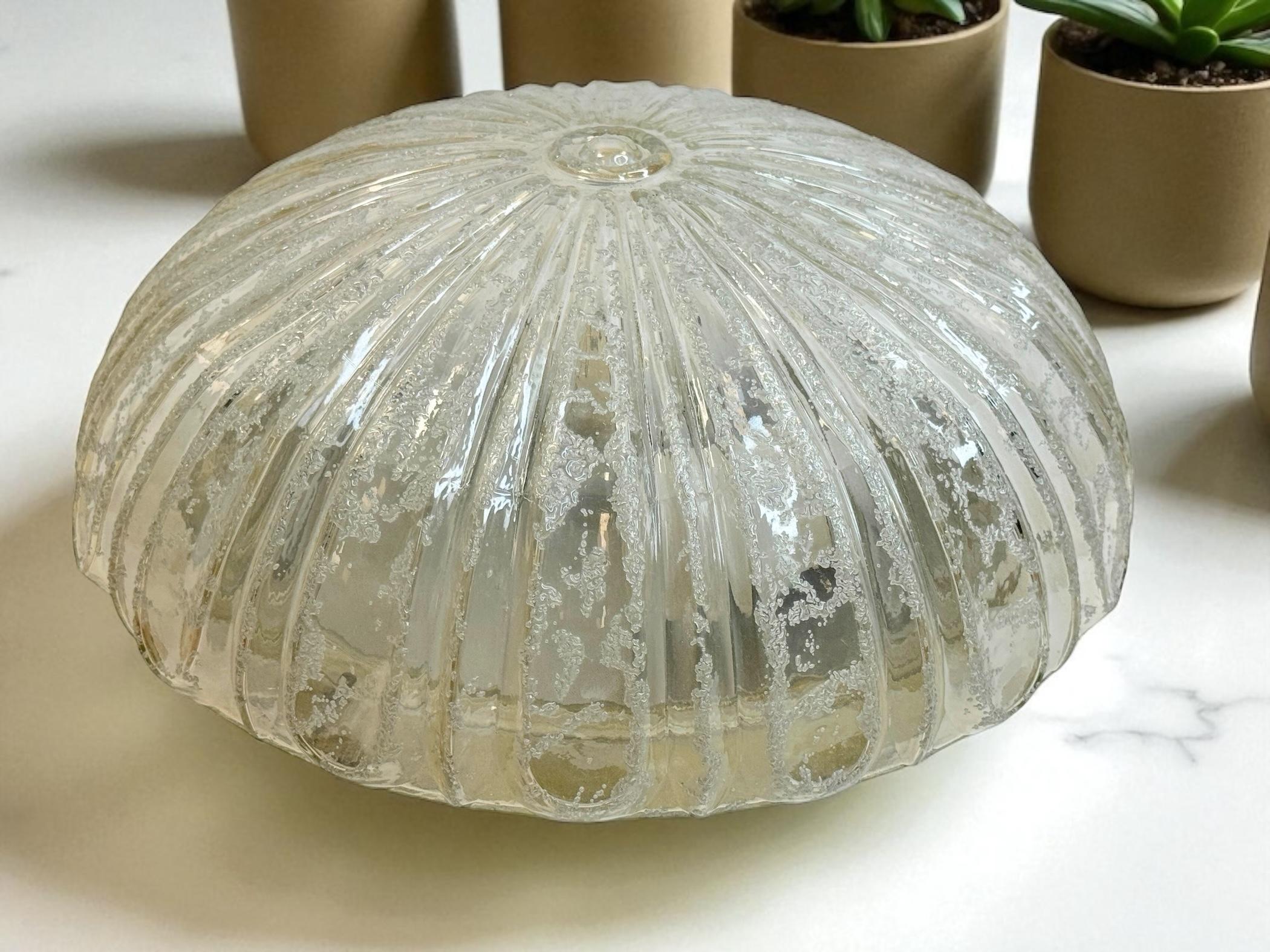 large two light Futuristic Pattern Limburg Flush Mount Ceiling Light, 1960s For Sale 7