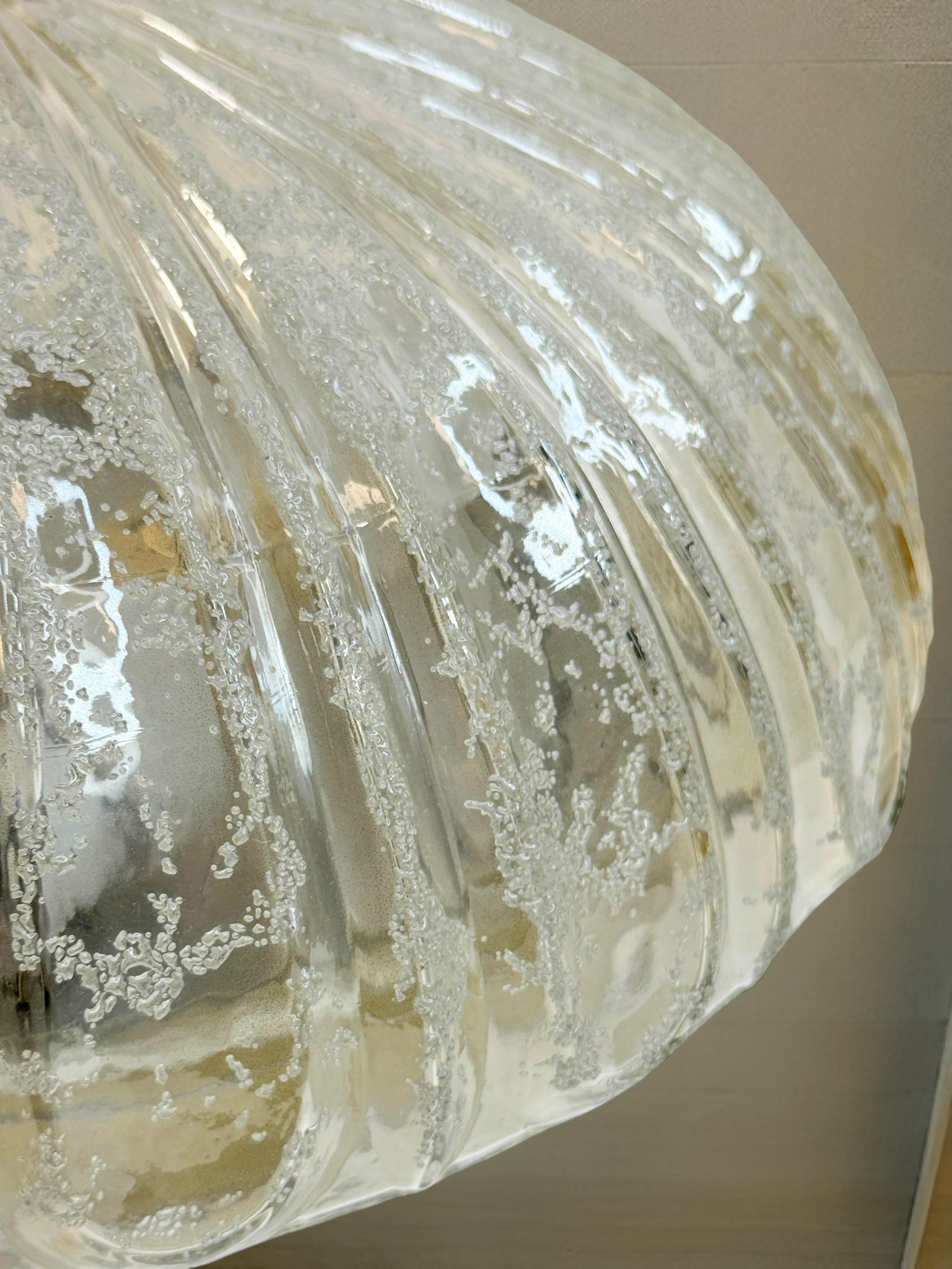 large two light Futuristic Pattern Limburg Flush Mount Ceiling Light, 1960s For Sale 9