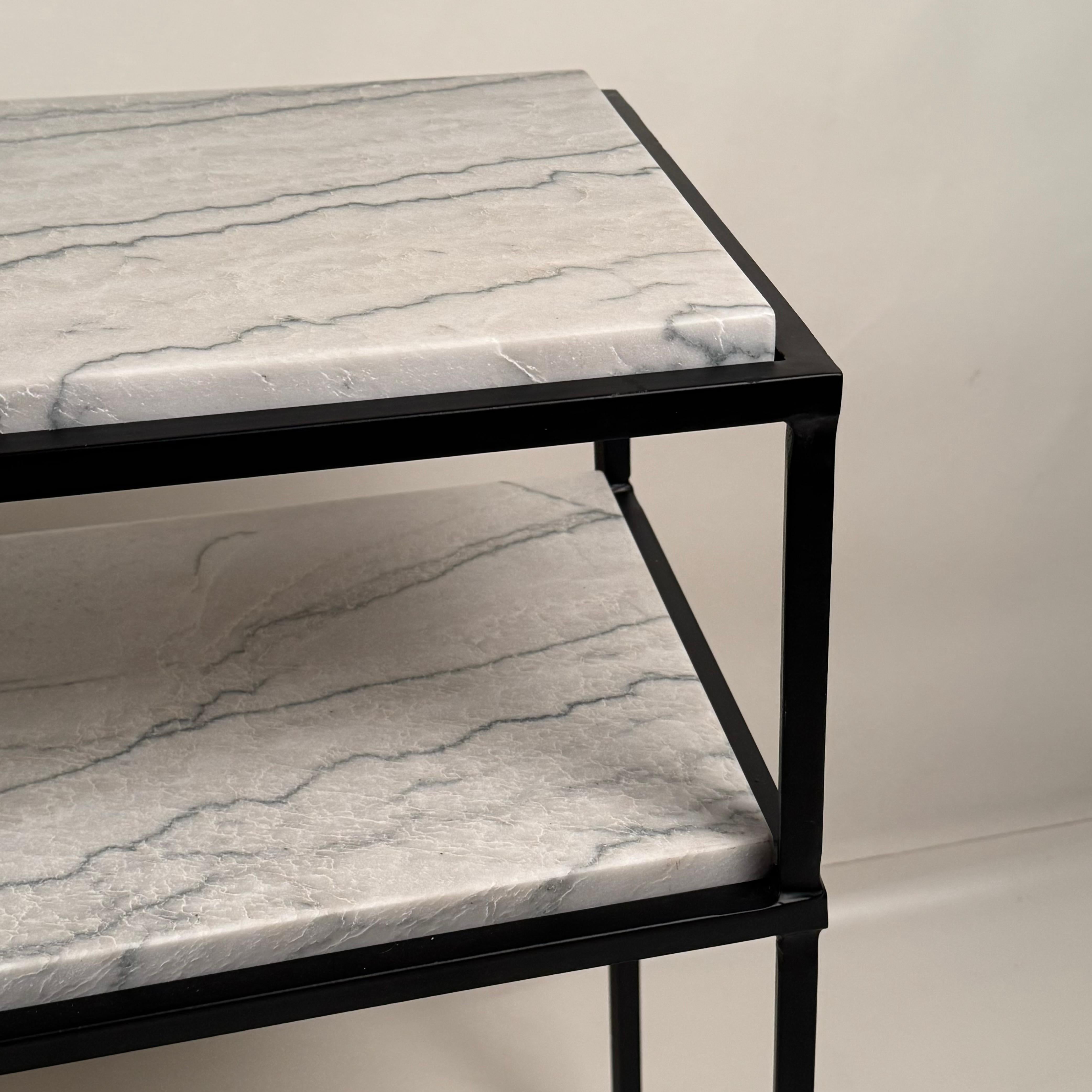 Large Two-Tier 'Entretoise' Console by Design Frères For Sale 2
